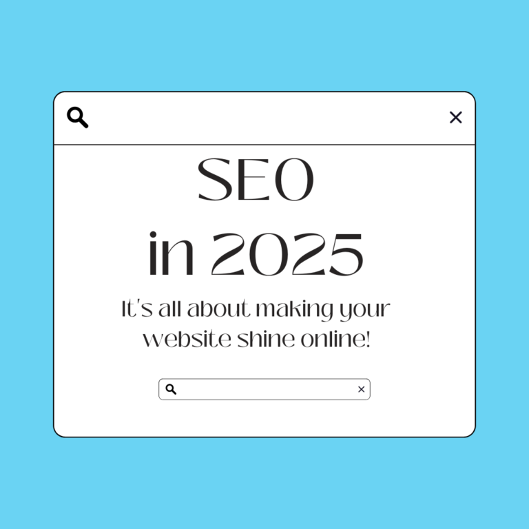 An illustration for a Blog post titled "SEO in 2025: What's Ahead?"